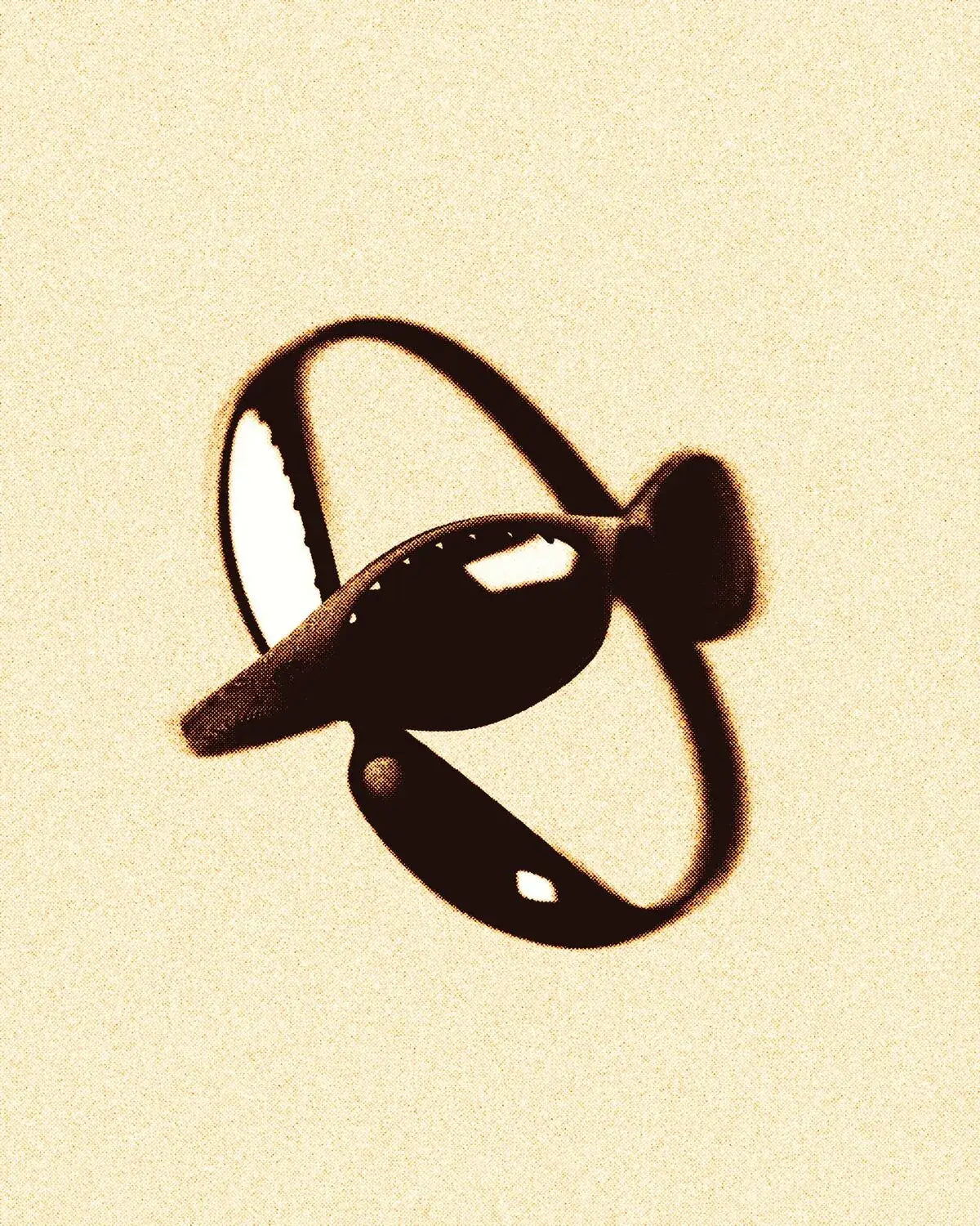 Through Everything frame study on cream